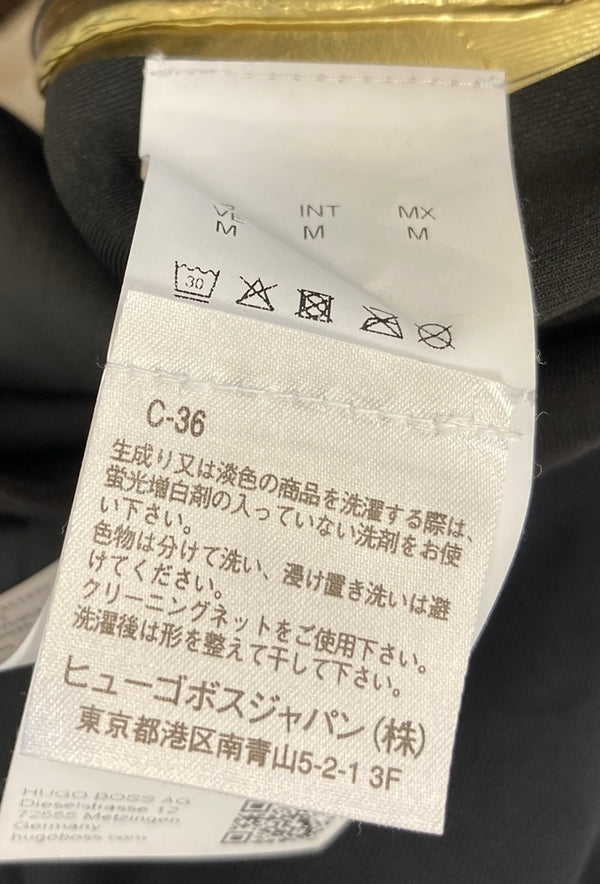 ボス BOSS HUGO BOSS ライトアウター フーディ パーカー 黒 ジャケット ブラック Mサイズ 101MT-3958