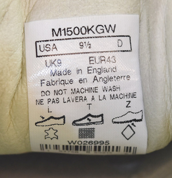 ニューバランス new balance  M1500KGW Made in England width D ローカットスニーカー UK9 M1500KGW メンズ靴 スニーカー ブラック UK9 27.5cm 103S-1301