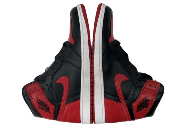 ナイキ NIKE 16年製 AIR JORDAN 1 RETRO HIGH OG BANNED エア ジョーダン レトロ ハイ ブレッド AJ1 シューズ 赤 黒 555088-001 メンズ靴 スニーカー レッド 29.5cm 104S-984