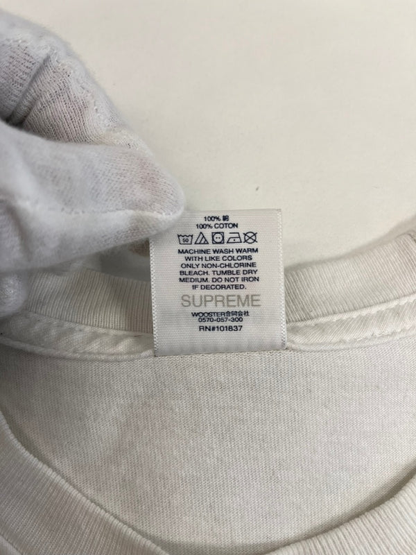シュプリーム SUPREME ×BURBERRY Box Logo T-Shirt バーバリー ボックス ロゴ 白 Tシャツ ホワイト Lサイズ 101MT-5194