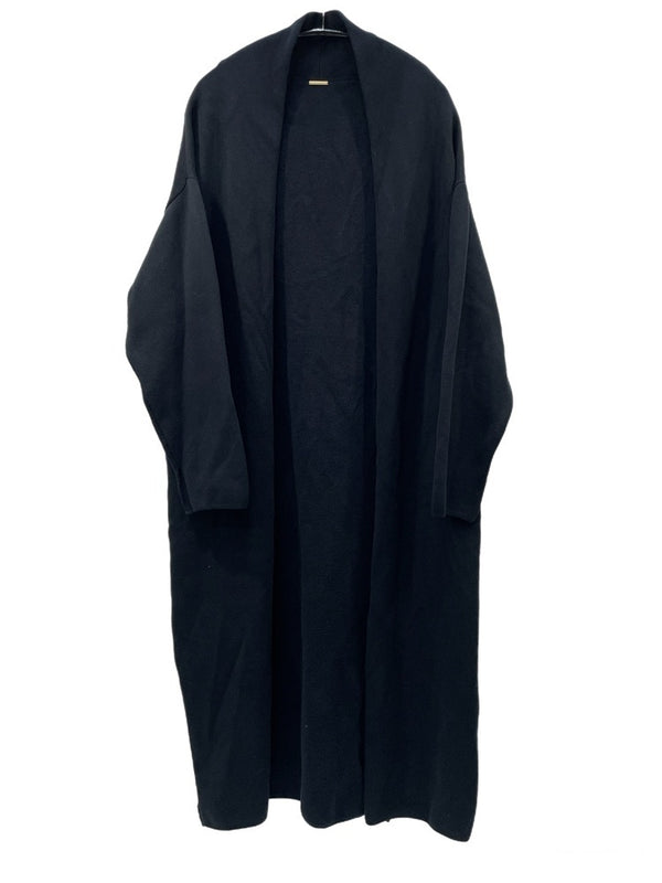 クロスアンドクロス Cloth&Cross コットン ロング コート ブラック 601LT-18