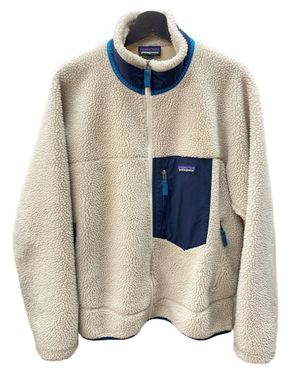 パタゴニア PATAGONIA 20AW CLASSIC RETRO-X クラシック レトロX フリース ボア ジャケット 白 STY23056FA20 ジャケット ロゴ ベージュ Lサイズ 104MT-1383