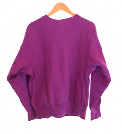 チャンピオン Champion 90年代 90s REVERSE WEAVE リバースウィーブ 刺繍 タグ made in USA 90's フェード 目あり スウェット パープル Mサイズ 103MT-3379