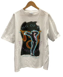 ヴィンテージ vintage マイケル・ジャクソン KING OF POP HISTORY WORLD TOUR Michael Jackson ツアーT 90s ©1995 Tシャツ ホワイト Lサイズ 101MT-2965