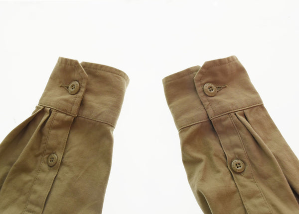 ダブルタップス WTAPS 21AW BUDS LS COTTON SERGE バッツ ロングスリーブ シャツ コットン コヨーテブラウン ミリタリー 212BRDT-SHM02 2 ジャケット カーキ 103MT-2502
