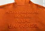 アベイシングエイプ A BATHING APE MOONFACE LOGO ZIP-UP KNIT HOODIE ムーンフェイス ジップアップ ニット フーディ 橙 セーター ロゴ オレンジ Mサイズ 104MT-2171