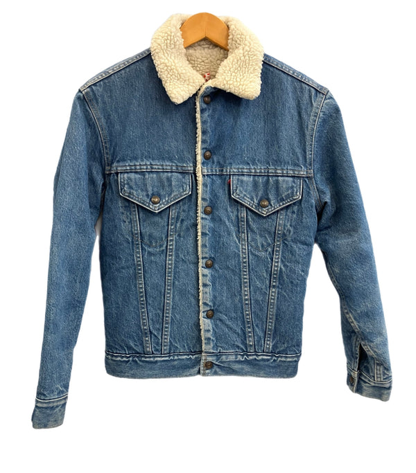 リーバイス Levi's 70's 70年代  USA製  ボア デニムジャケット Gジャン MADE IN USA アメリカ製 Vintage ヴィンテージ 70605-0213 34 ジャケット ブルー Sサイズ 101MT-3654