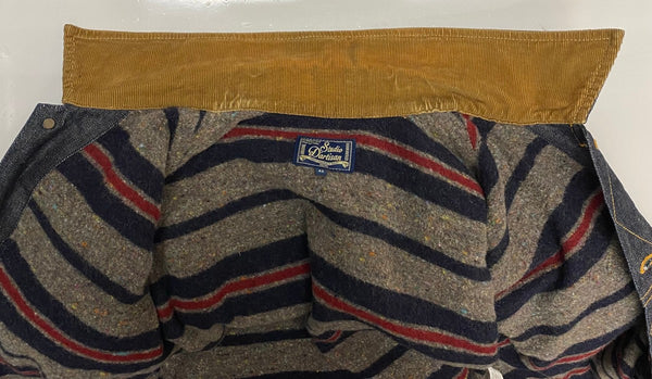 【曜日割引対象外】 ステュディオ・ダ・ルチザン STUDIO D'ARTISAN DENIM JACKET STORM RIDER ブランケット D4187 ジャケット ブルー 42サイズ 201MT-3685 VB