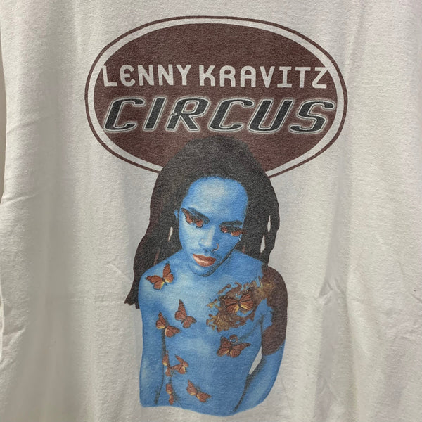 【曜日割引対象外】 バンド band レニー・クラヴィッツ lenny kravitz ジャイアント GIANT  Tシャツ ホワイト Lサイズ 201MT-3608 VB
