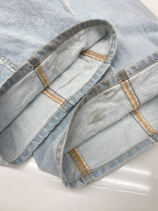 ジエダ Jieda USED LOOSE FIT JEANS ユーズド ルーズ フィット ジーンズ ジップフライ ワイド 青 ロゴ Jie-22S-PT01-A デニム ブルー サイズ 1 104MB-285