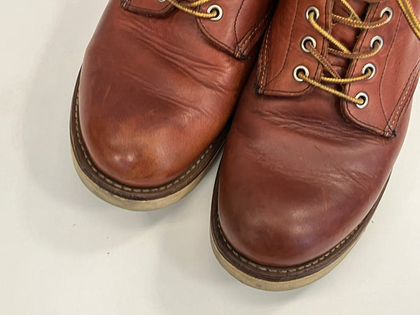 レッドウィング RED WING 8166 6INCH CLASSIC ROUND PLAIN TOE BOOTS 6インチ クラシック ラウンド プレーントゥ  メンズ靴 ブーツ ワーク ブラウン US10 28cm 101sh-1848