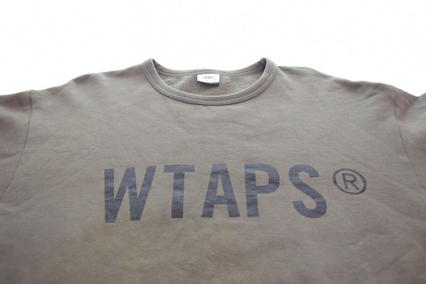 ダブルタップス WTAPS WTVUA クルーネックスウェット ロゴプリント 4 スウェット カーキ 103MT-2889