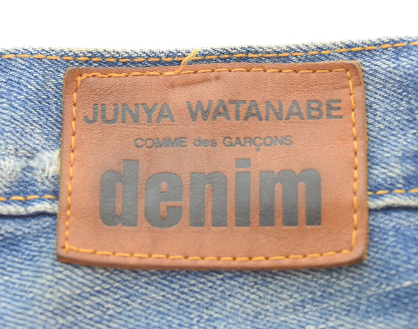 コムデギャルソン COMME des GARCONS JUNYA WATANABE 05AW Broken Denim ダメージ加工 ストレートデニム JP-P05 デニム ブルー Mサイズ 103MB-477