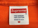 シュプリーム SUPREME 20AW BOX LOGO L/S TEE ロングスリーブ Tシャツ カットソー 長袖 ボックスロゴ ORANGE ロンT プリント オレンジ Mサイズ 104MT-332