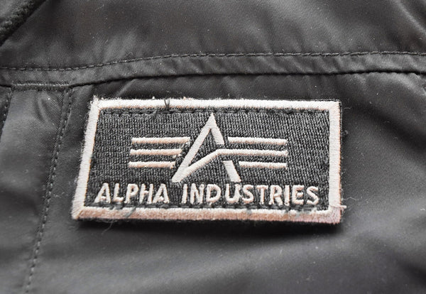 アルファ ALPHA INDUSTRIES HOODED RIB JACKET フライトジャケット TA1260-001 ジャケット ブラック Lサイズ 103MT-3401