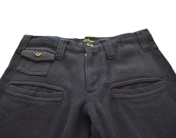 トリココムデギャルソン tricot COMME des GARCONS AD2007 ウールパンツ フラップポケット TT-P015 ボトムスその他 ネイビー Sサイズ 103LB-10