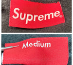 シュプリーム SUPREME 18AW Paneled Hooded Sweatshirt パネラド フーディ スウェット シャツ 黒 パーカ 刺繍 ブラック Mサイズ 104MT-2044