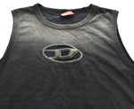 ディーゼル DIESEL Oval Dプレート タンクトップ ノースリーブ ノースリーブ グレー Sサイズ 103MT-2975