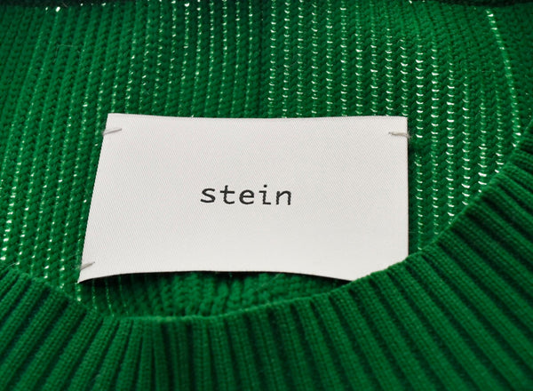 シュタイン stein BUMPY PATTERNED KNIT  ニット 緑 ST-701 セーター 無地 グリーン Mサイズ 103MT-348