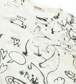 プラダ PRADA 2007ss Adam Neate アダムニートアーカイブ archive 総柄 プリント 半袖Tシャツ 白 Tシャツ ホワイト Lサイズ 103MT-2646