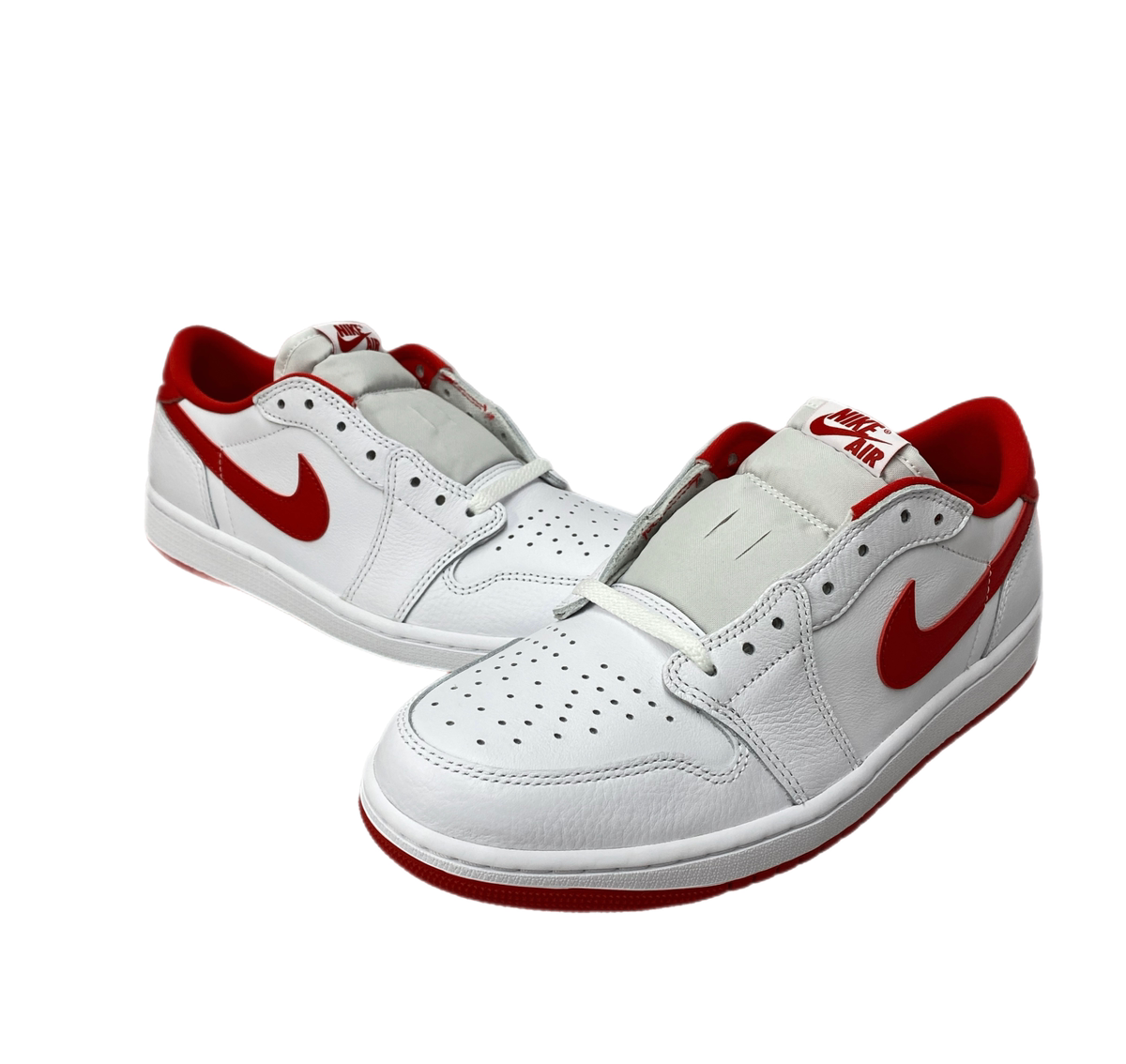 ナイキ NIKE エアジョーダン1 レトロ ロー OG Air Jordan 1 Retro Low OG White and University  Red CZ0790-161 メンズ靴 スニーカー ロゴ ホワイト 28cm 201-shoes838