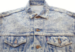 リーバイス  Levi's  USA製 90年代 ケミカルウォッシュ デニムジャケット 青 70507-0219 ジャケット ブルー Mサイズ 103MT-1045