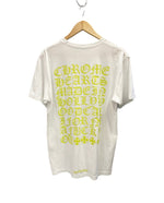 クロムハーツ CHROME HEARTS バックプリント ロゴ プリントTシャツ ポケットTシャツ 白  Tシャツ ホワイト Lサイズ 101MT-2808