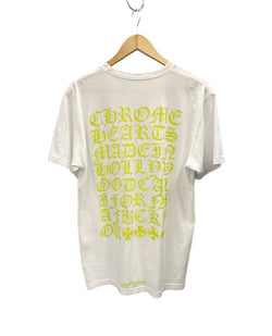 クロムハーツ CHROME HEARTS バックプリント ロゴ プリントTシャツ ポケットTシャツ 白  Tシャツ ホワイト Lサイズ 101MT-2808