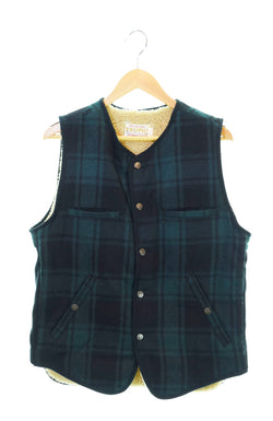 トロフィークロージング TROPHY CLOTHING MOUNTAIN WOOL VEST マウンテンウールベスト 緑 38 ベスト グリーン 103MT-1280