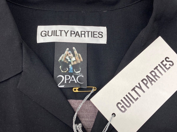 ワコマリア WACKO MARIA 23SS 2PAC HAWAIIAN SHART ハワイアン レーヨン シャツ 黒 半袖シャツ 総柄 ブラック Lサイズ 104MT-1644