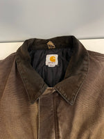 カーハート Carhartt FRライン フレームレジスタント トラディショナルコート ダックワークジャケット 茶 ボロ C26 DKB 2XL ジャケット ブラウン 3Lサイズ 101MT-4679