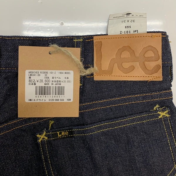 【曜日割引対象外】 リー Lee THE ARCHIVE RIDERS 101-Z 1954 model リジット デニム ブルー W32サイズ 201MB-810 VB