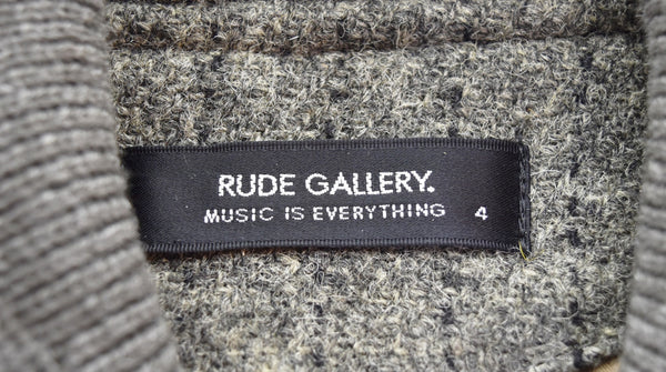 ルードギャラリー RUDE GALLERY HARRIS TWEED ハリスツイード ウールジャケット ブルゾン 4 ジャケット グリーン 103MT-3178