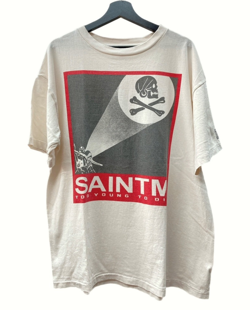 セントマイケル SAINT MICHAEL × ネイバーフッド NEIGHBORHOOD 23SS STHD_SS TEE エターナル ETERNAL  半袖 白 SM-S23-0000-117 XL Tシャツ プリント ホワイト 104MT-198