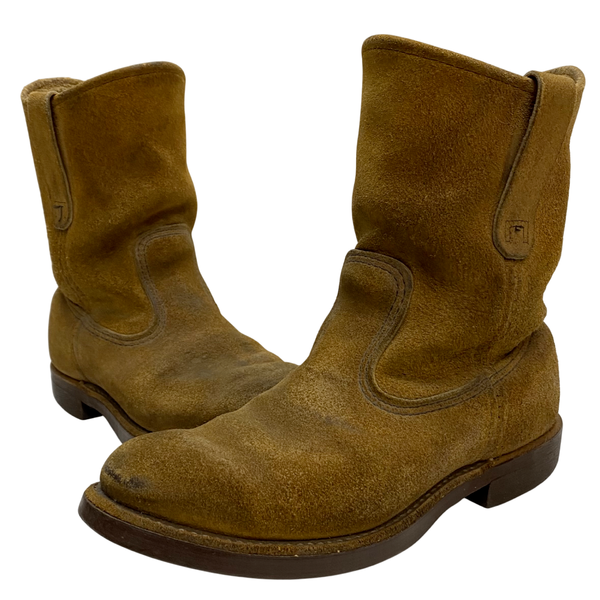 【曜日割引対象外】 レッドウィング RED WING 2007年製 ペコスブーツ スエード 8188 メンズ靴 ブーツ ペコスタイプ ブラウン 23.5cmサイズ 201-shoes1370 VB