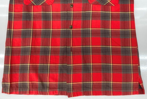 ラルフローレン RalphLauren POLO COUNTRY 90s FLANNEL SHIRT フランネル シャツ ネルシャツ インパクト21 開襟 長袖 赤 サイズ 9 長袖シャツ チェック レッド 104MT-2271