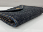 ダブルアールエル RRL INDIGO DENIM BILLFOLD WALLET インディゴ デニム ビルフォールド ウォレット 折り畳み 財布 青 財布・ケース メンズ財布 ロゴ ブルー 104W-26