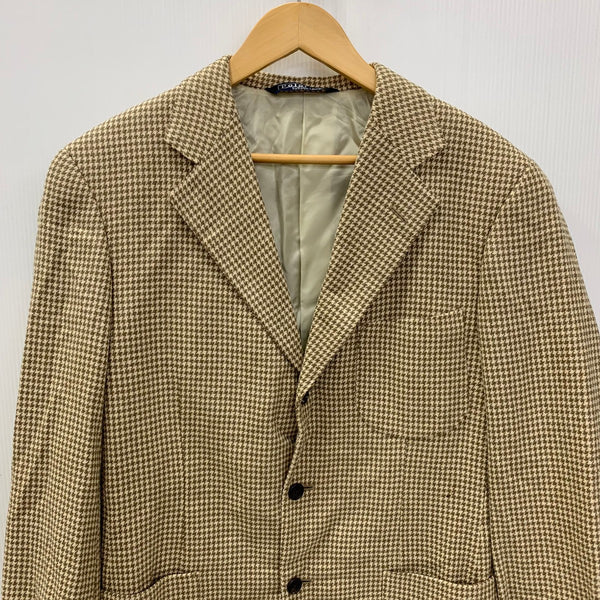 ラルフローレン Ralph Lauren 90's テーラードジャケット 千鳥格子 ジャケット ベージュ 201MT-4474