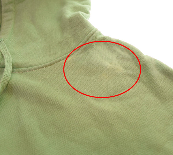 ステューシー STUSSY stitch label hoodie ステッチラベルフーディー パーカ グリーン LLサイズ 103MT-3421