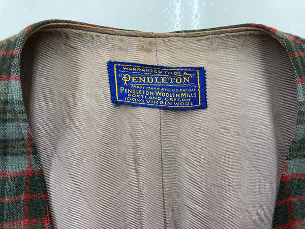 ペンドルトン PENDLETON 40s 40年代 Wool Vest USA製 Vintage ヴィンテージ ウールベスト ベスト チェック マルチカラー 104MT-1360