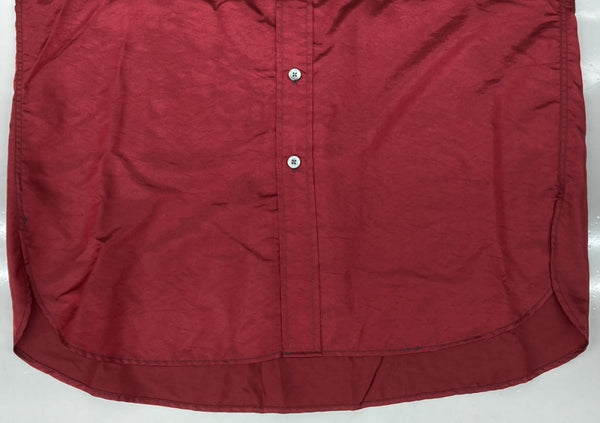 ダブルアールエル RRL 90s WESTERN SHIRT ウエスタン シャツ ボタン 長袖 三ツ星タグ Ralph Lauren 赤 長袖シャツ 無地 レッド Mサイズ 104MT-2247