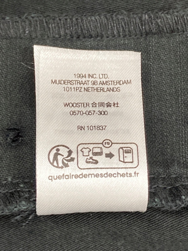 シュプリーム SUPREME Cargo Short カーゴ ショーツ ミリタリー ボタンフライ 黒 無地 ハーフパンツ ブラック サイズ 36 104MB-306