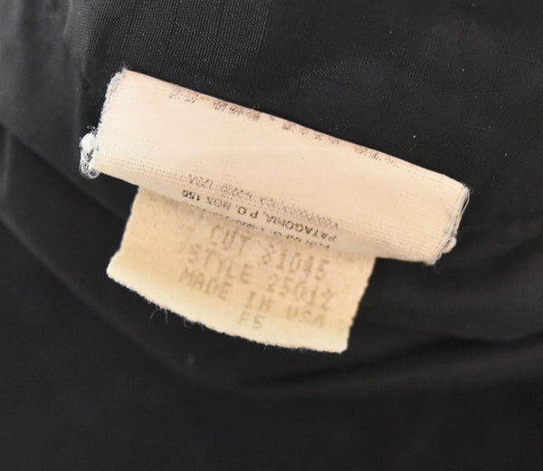 パタゴニア PATAGONIA 95年製 90s USA製 シンチラオーバーシャツ フリースシャツ フリースジャケット 21200F5 長袖シャツ ブラック 103MT-2483