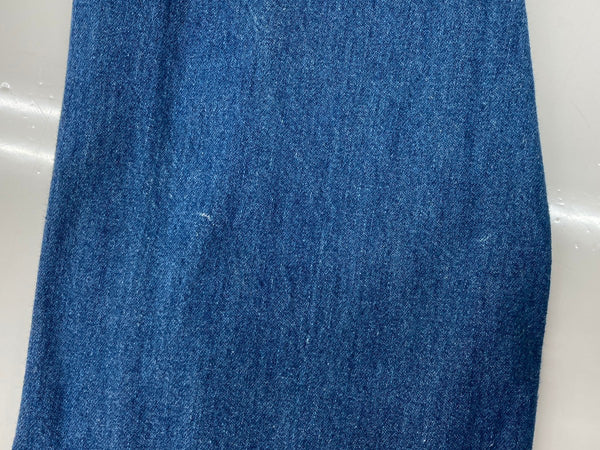 ダブルアールエル RRL 90s 90年代 三ツ星タグ デニム テーラードジャケット ドーナツボタン USA製 紺 ジャケット 無地 ブルー Lサイズ 104MT-2019