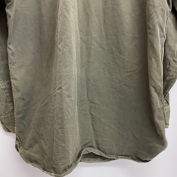 【曜日割引対象外】 ヴィンテージ vintage 40's 50's ヘラクレス HERCULES ワークシャツ 長袖シャツ カーキ 201MT-4760 VB