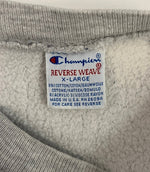 チャンピオン Champion 90s～ ヴィンテージ Vintage 刺繍タグ リバースウィーブ REVERSE WEAVE US古着 ２段プリント オハイオ ohio XL スウェット グレー LLサイズ 101MT-4247