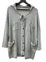 ワイズ Y's ヨウジヤマモト Yohji Yamamoto コンポジション シーアタッチドレーベル ボタンカーディガン COMPOSITION SEEATTACHEDLABEL GRAY YO-T83-072 カーディガン グレー SIZE2 104LT-164