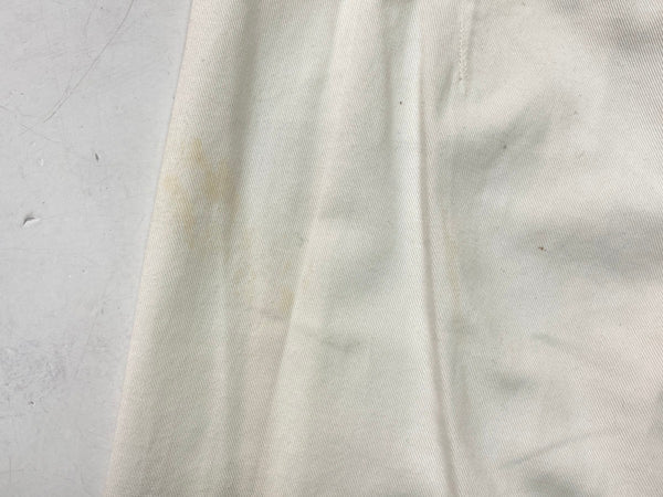 ミリタリー Military 40s～ 40年代 U.S.NAVY コットン セーラーパンツ 巻きパン ホワイト 海軍 マリン 猫目ボタン Vintage ヴィンテージ 白 無地 ボトムスその他 ホワイト 104MB-189