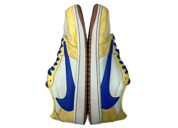 ナイキ NIKE 24年製 × TRAVIS SCOTT トラヴィス スコット WMNS AIR JORDAN 1 LOW OG CANARY エア ジョーダン ロー カナリー 白 黄 青 DZ4137-700 メンズ靴 スニーカー イエロー 28.5cm 104S-787