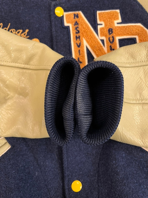 ホワイツビル Whitesville スタジャン ウール 紺 WV10733/734 表記サイズ36 ジャケット ネイビー 101MT-4634